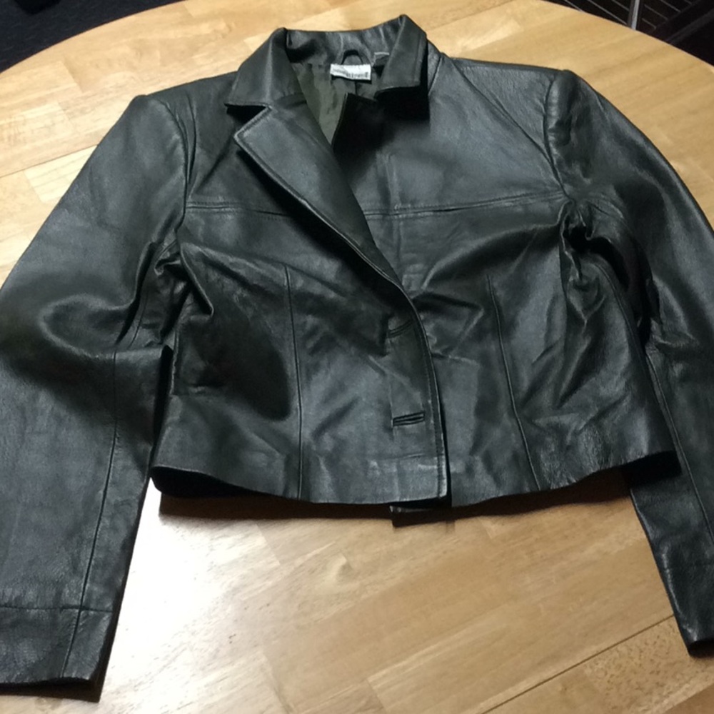 Leather Crop Jacket